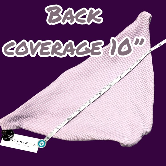 NWT Vitamin A Luciana reversible bikini bottoms in Soft Lilac. Size 6/S 👙🌺 - Picture 6 of 10